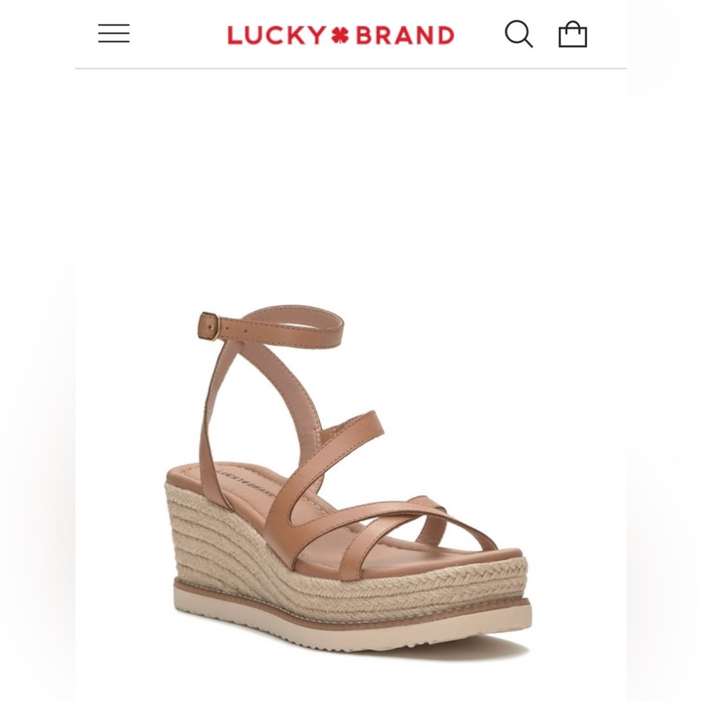 Lucky Brand wedge sandals - size 7